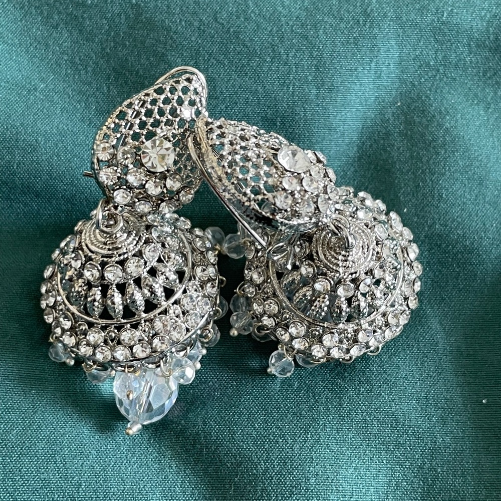 Pakistani silver antique jumkas brand new
